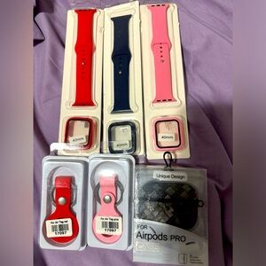 Apple Watch bands and AirTag key chain